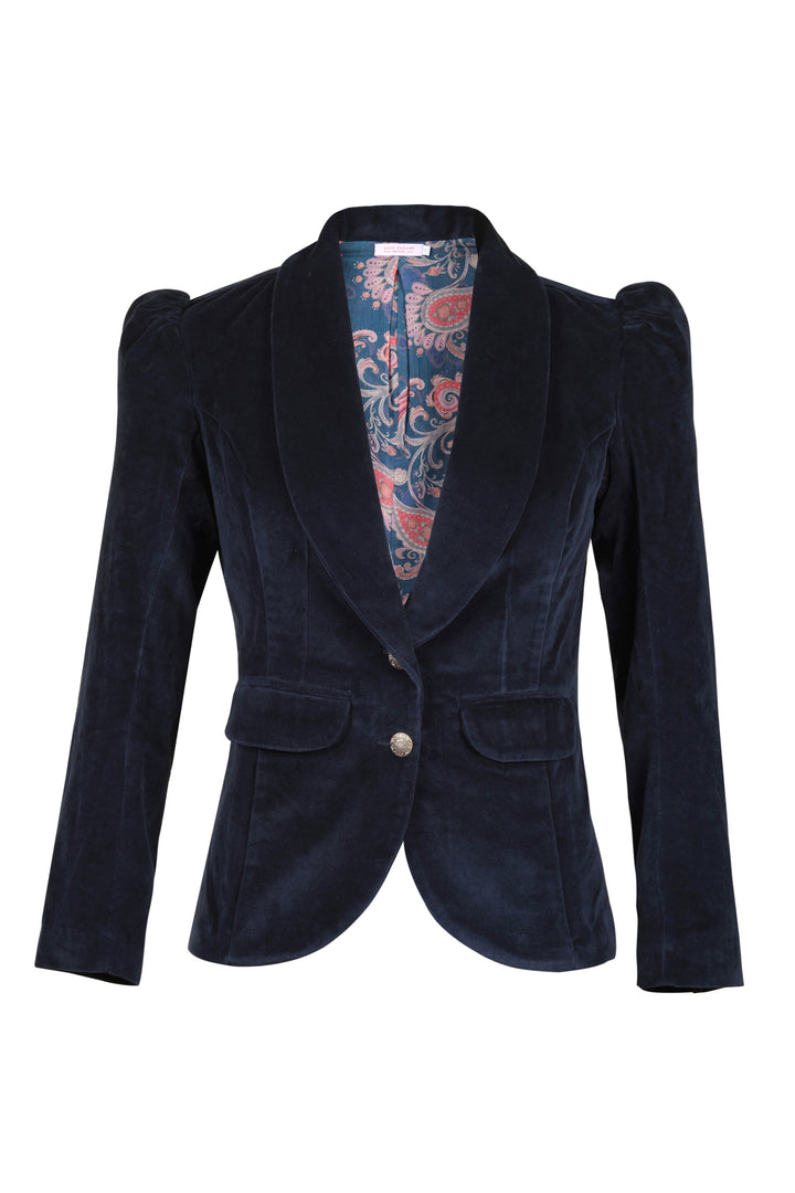 Shawl Collar Blazer in Navy
