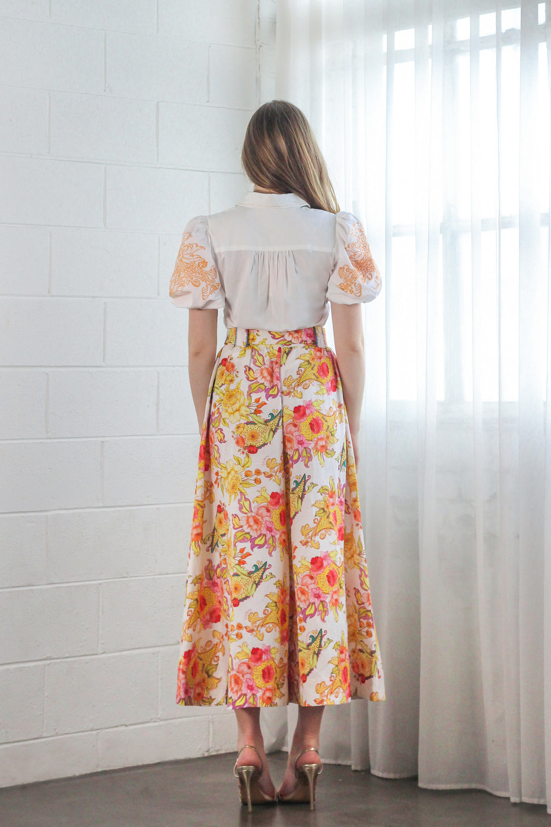 Short Sleeve Blouse in Golden Symphony