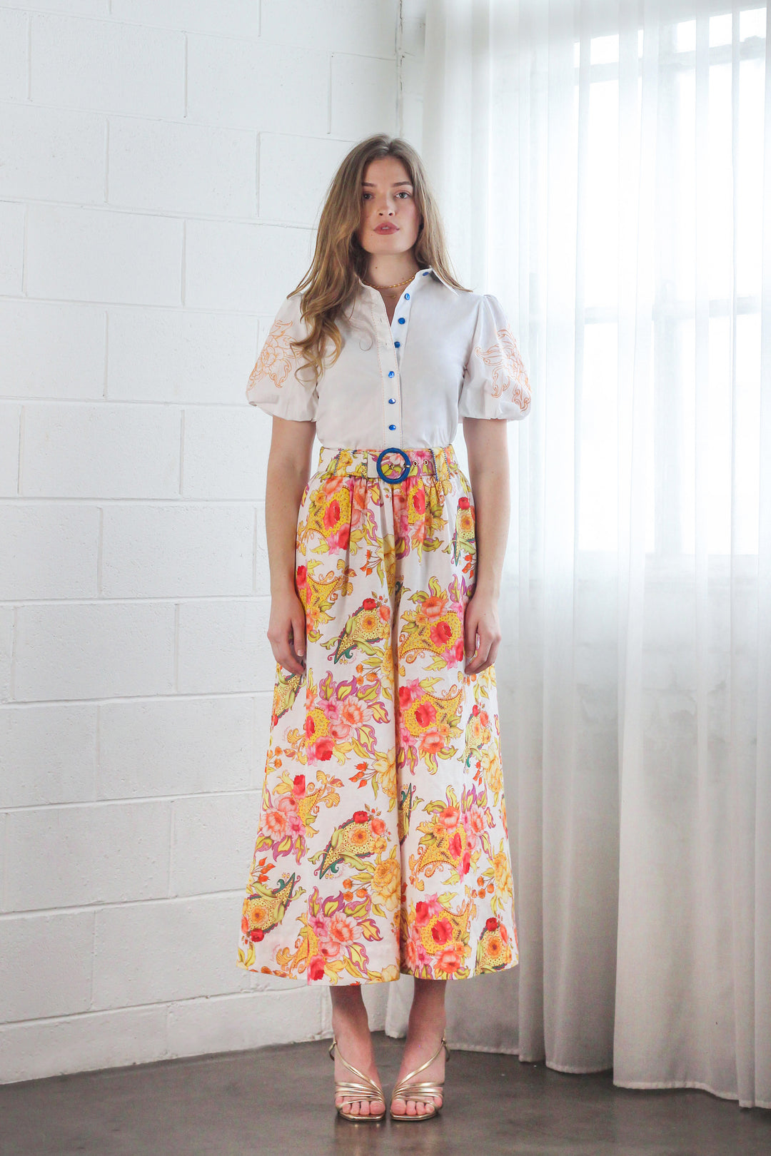 Short Sleeve Blouse in Golden Symphony