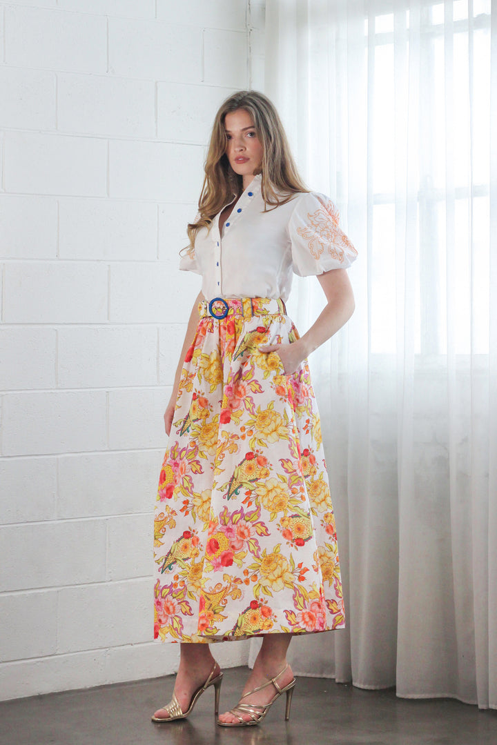 Short Sleeve Blouse in Golden Symphony