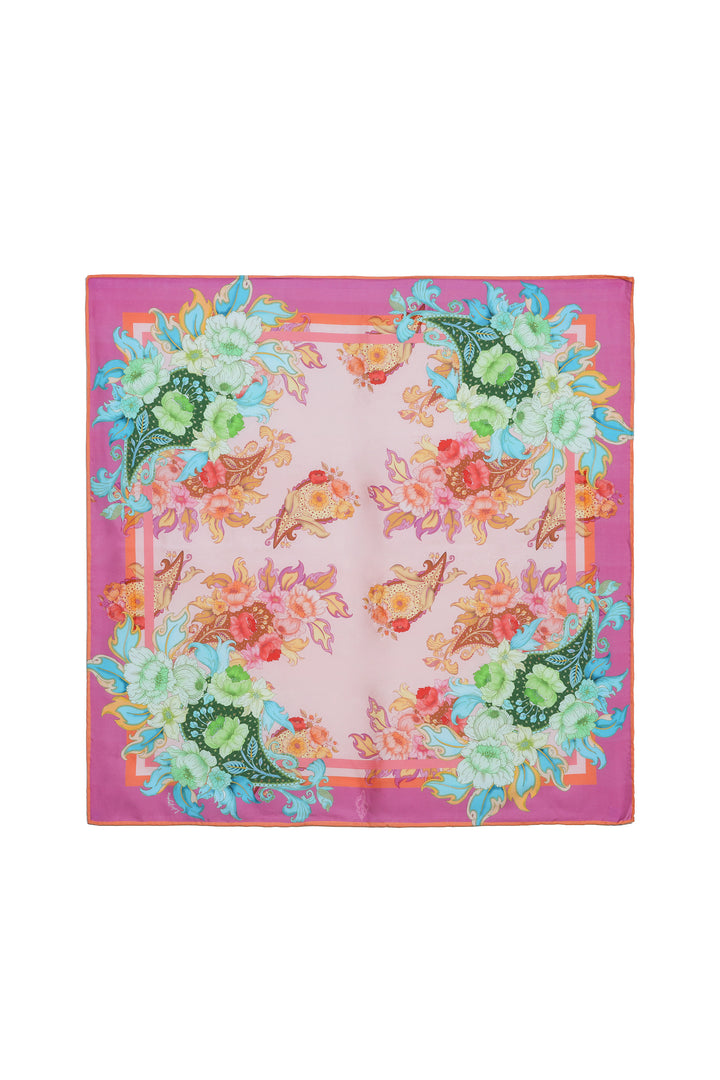 Silk Scarf in Blush Romance