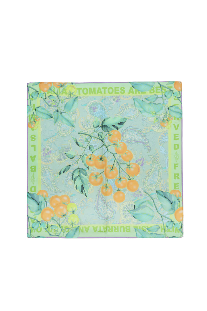 Silk Scarf in Golden Pomme