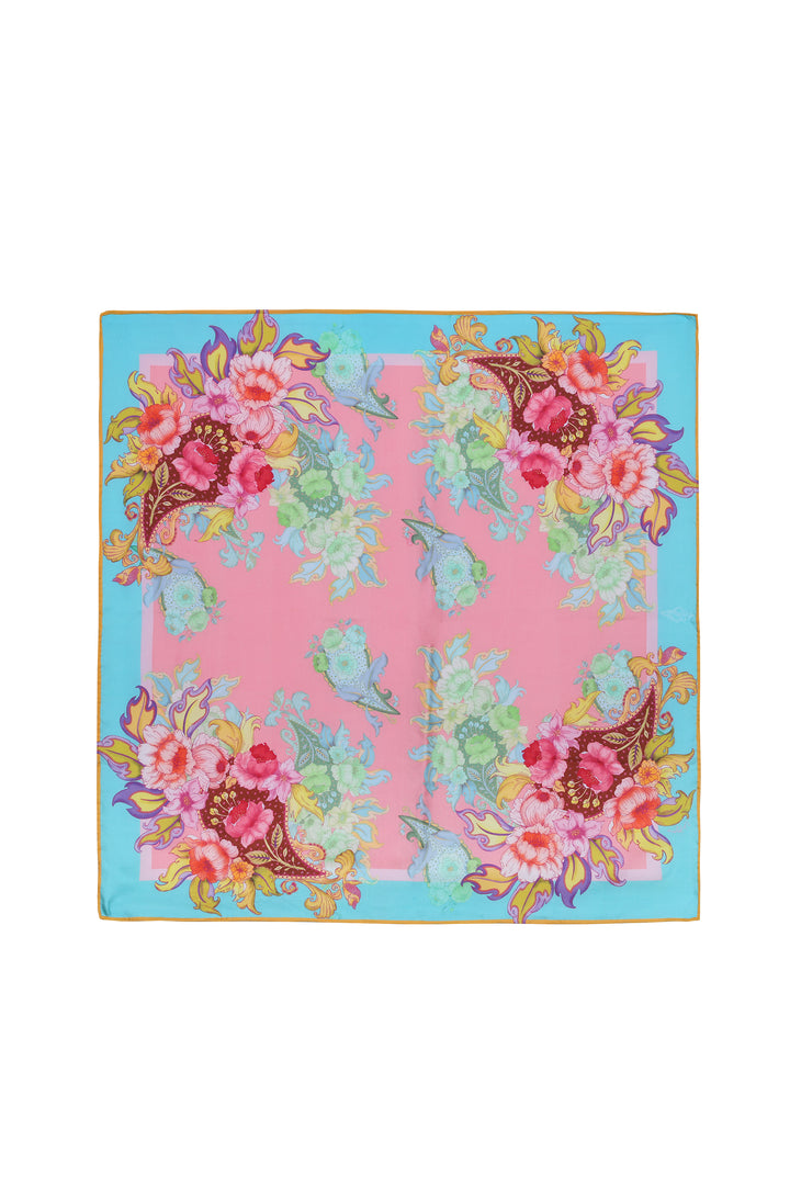 Silk Scarf in Jade Romance