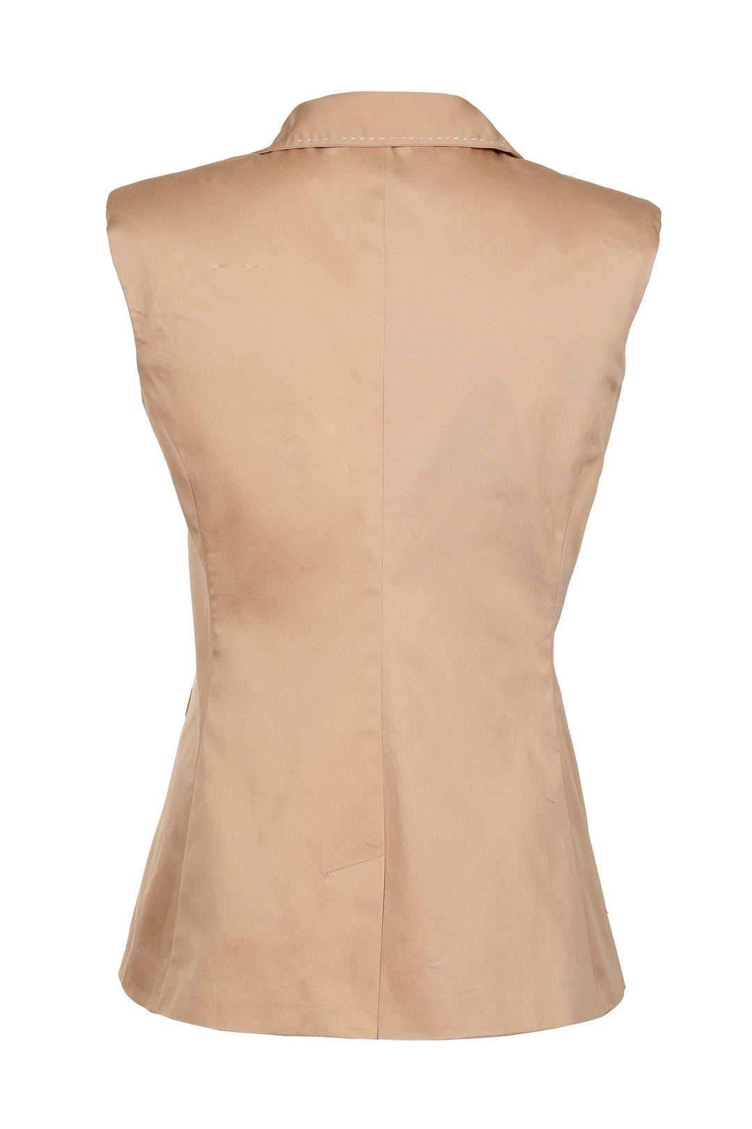 Sleeveless Blazer in Bronze