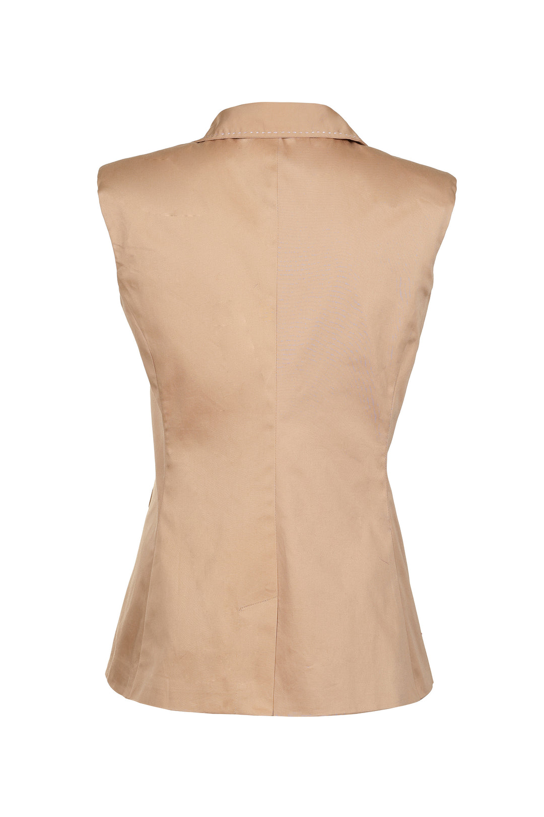 Sleeveless Blazer in Bronze