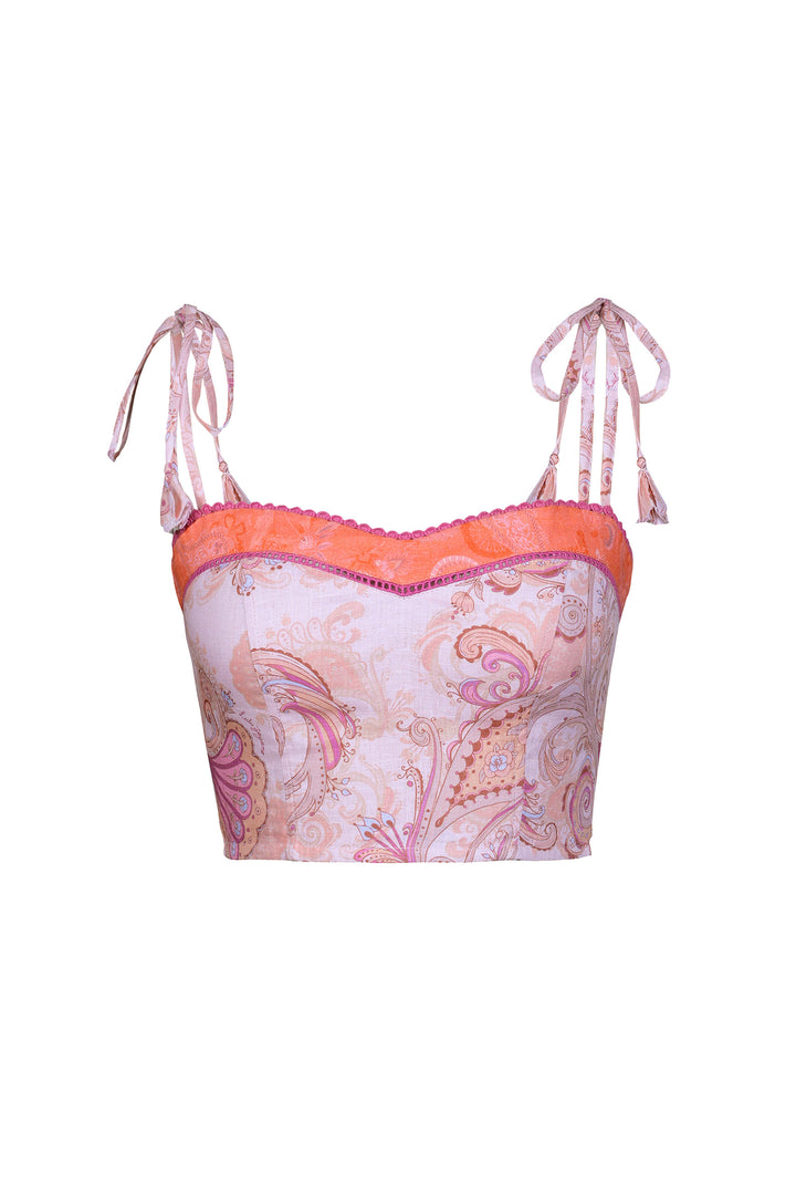 Sweetheart Bustier in Blushing Florentine