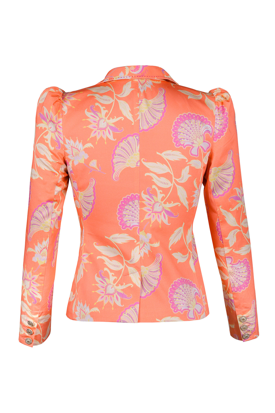 Tailored Blazer in Pumpkin Florentine