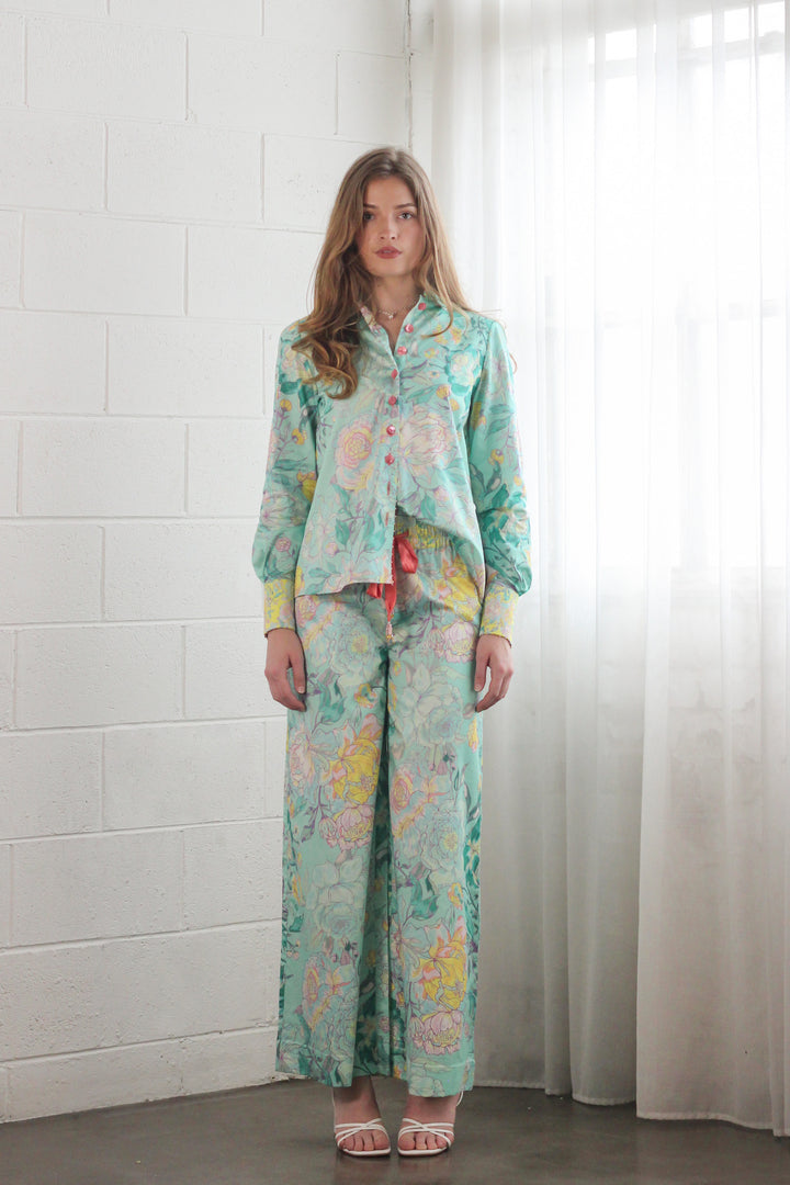 Tailored Shirt in Rose Azure