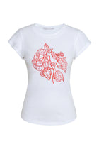 Graphic Tee in Tomato Anatomical