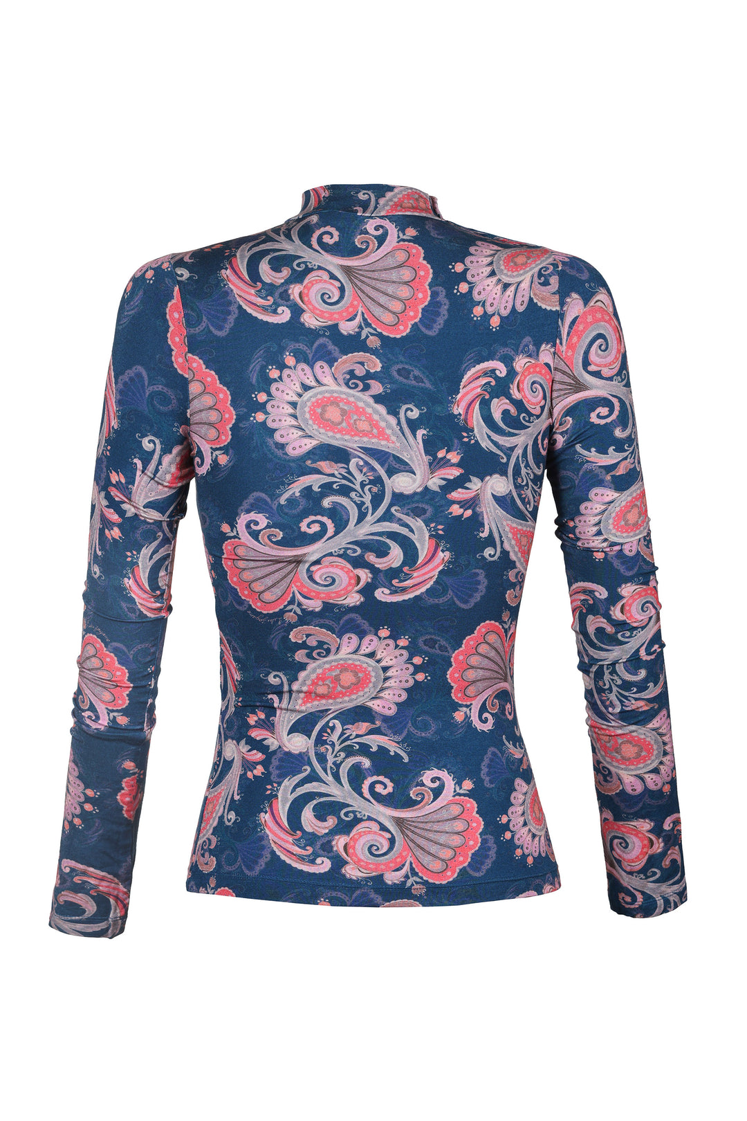 Turtleneck Long Sleeve Tee in Evening Flora
