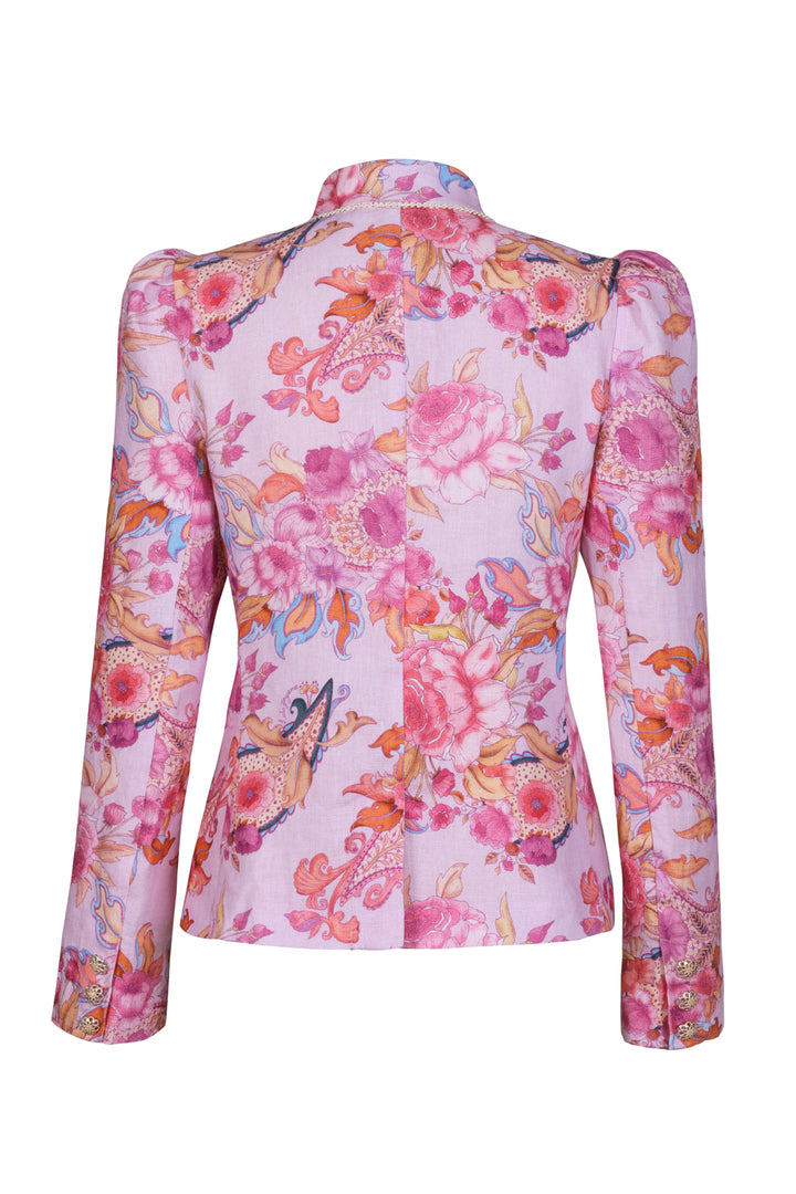 Double Lapel Blazer in Violet Harmony