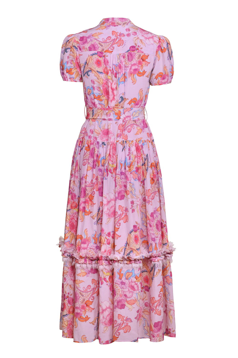 Drop Waist Maxi Dress in Violet Harmony