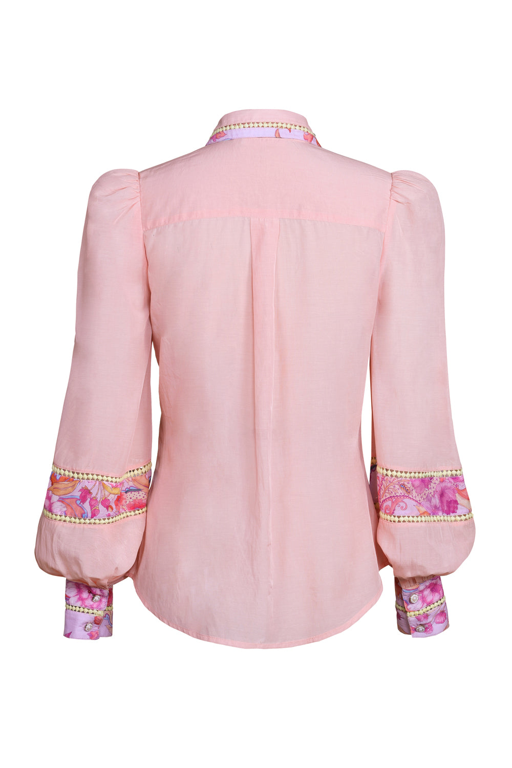 Lantern Sleeve Blouse in Violet Harmony