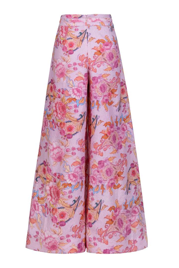 Wide Leg Bolero Pant in Violet Harmony