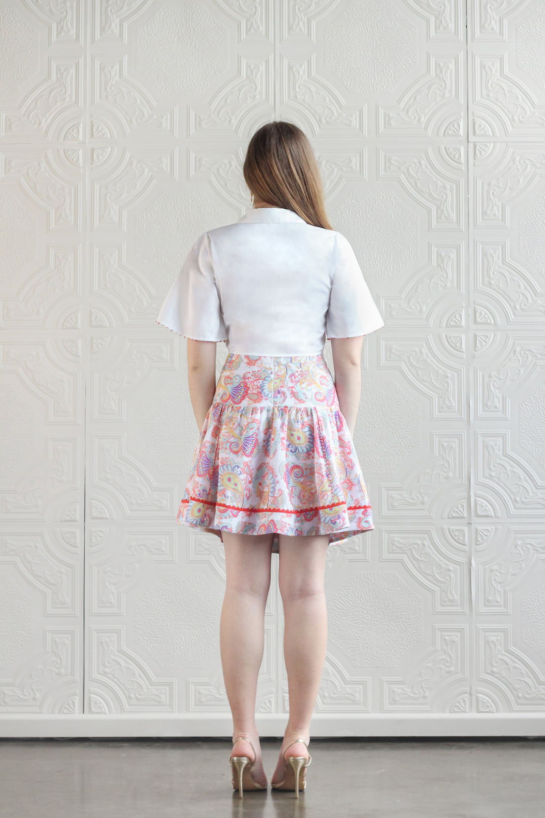 Tie Waist Blouse in White