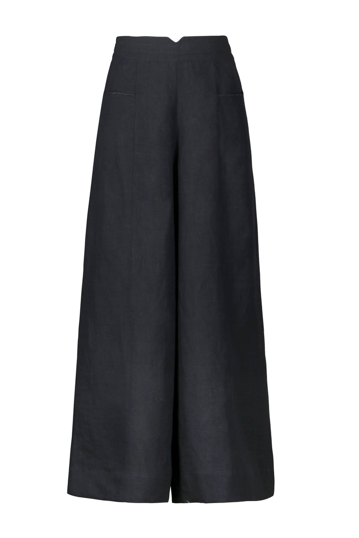 Wide Leg Bolero Pant in Dark Navy